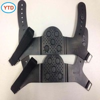 Nouveaux crampons antidérapants en caoutchouc durables pour bottes et chaussures, crampons à neige anti-glace, noir YTD