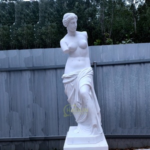 Bellissima Scultura Greca in Marmo di Venere, Statua in Marmo Beige della Mitologia Greca - Product Image 6