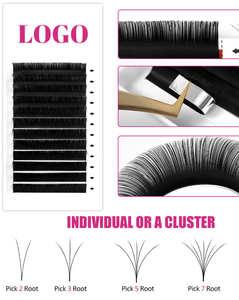 Camellia 2026 New Stock 1 Second Auto Flower <b>Lashes</b> Easy Fan <b>Lashes</b> Auto Fan Eyelashes Synthetic Hair Dd Hand Made Matte Black - Product Image 1