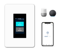 Interrupteur intelligent à commande vocale Google Alexa avec écran, 1/2 gang, norme américaine, interrupteur mural Tuya