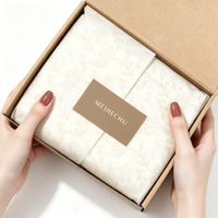 Étiquettes d'emballage cadeau en papier crépon biodégradable avec logo personnalisé pour vêtements, cosmétiques, chaussures, sous-vêtements, perruques
