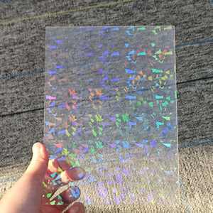 Feuille acrylique arc-en-ciel prismatique réfléchissante PMMA écologique imperméable découpée au laser pour installations artistiques lumineuses et sculptures modernes - Product Image 4