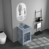 Nouveau design moderne Bassin mural en marbre pour toilettes de style simple Dalle de roche