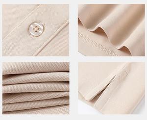 कारखाने की आपूर्ति पुरुषों के लिए पुरुषों की पोलो शर्ट शॉर्ट आस्तीन पोलो पुरुषों के लिए आकस्मिक लोचदार सांस के अनुकूल अनुकूल स्लिम फिट ठोस शर्ट - Product Image 4