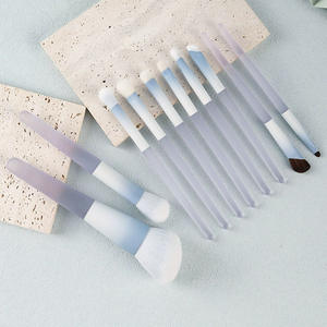 Ensemble de 10 pinceaux de maquillage portables HQ Mixed Proc Discount, pinceaux pour anticernes, sourcils, cheveux, fard à paupières, poudre libre, blush - Product Image 2