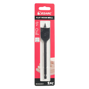 Ezarc 1in 7/8in 3/4in 5/8in 1/2in 3/8in thép carbon cao tráng đen Hex Shank gỗ phẳng Spade khoan bit - Product Image 1