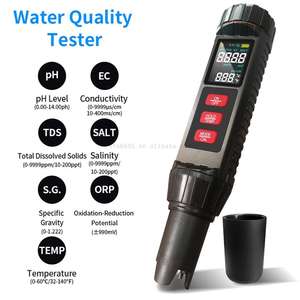 Vente chaude Le plus récent <span class=keywords><strong>PH</strong></span>-mètre 7 en 1 <span class=keywords><strong>PH</strong></span>/TDS/EC/TEMP/Salinité/ORP/S.G Tetser de qualité de l'eau 7 en 1 Testeur d'eau CE approuvé - Product Image 3