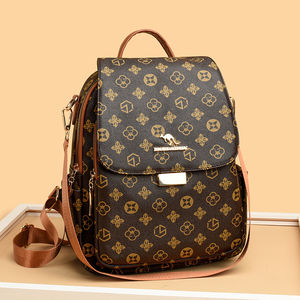 Sac à dos rétro imprimé pour femmes Sac de voyage tendance Simple grande capacité Sac à dos décontracté pour femmes à double usage Mochilas para ninas - Product Image 5