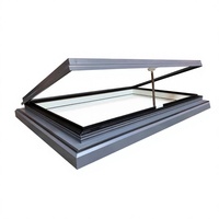 Fenêtre de toit suspendue en aluminium à rupture de pont thermique, double vitrage Low-E, insonorisée, étanche, moderne, pour sous-sol