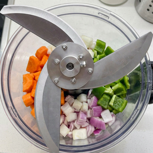 Cuchilla <span class=keywords><strong>de</strong></span> Acero Inoxidable <span class=keywords><strong>de</strong></span> Grado Alimenticio para Mezclar Alimentos, Ideal para Fruterías, Restaurantes y Picadoras <span class=keywords><strong>de</strong></span> Frutas y Verduras - Product Image 4