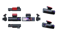Caméra Embarquée 4K IPS Double Objectif Enregistreur Vidéo 3 Canaux pour Tous les Modèles de Véhicules avec Connectivité Wi-Fi Boîte Noire pour Caméras de Tableau de Bord