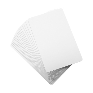 Carte PVC blanche haute fréquence avec puce UIT C CR80 vierge imprimable, étanche, RFID pour contrôle d'accès - Product Image 1