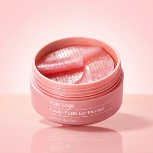 Patchs sous les yeux au peptide rose personnalisés avec logo de marque privée, 30 paires en pot, <span class=keywords><strong>anti</strong></span>-rides, <span class=keywords><strong>cernes</strong></span>, raffermissants, éclaircissants, végétaliens, OEM ODM - Product Image 1