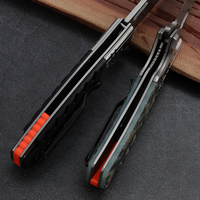 Couteau pliant de survie Hongrui 2026, nouveau design, acier 3Cr13, couteau de camping pliant de poche avec manche en G10