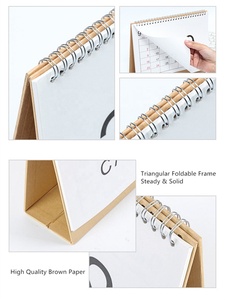 Calendriers <span class=keywords><strong>de</strong></span> bureau sur pied personnalisés, calendrier <span class=keywords><strong>de</strong></span> bureau mensuel sur pied, calendrier <span class=keywords><strong>de</strong></span> table à reliure spirale, design simple, planificateur mensuel - Product Image 4