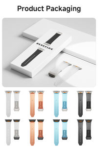 Correa de silicona ultra transparente para <span class=keywords><strong>Apple</strong></span> <span class=keywords><strong>Watch</strong></span> Ultra 49mm 45mm <span class=keywords><strong>44mm</strong></span> Banda de lujo transpirable para hombres IWatch <span class=keywords><strong>SE</strong></span> 8 7 6 5 4 3 Correa - Product Image 5