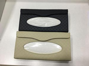 Boîte de papier de soie en cuir Pu bon marché pour l'intérieur de la voiture boîte de rangement de mouchoirs de voiture en gros vente chaude - Product Image 6