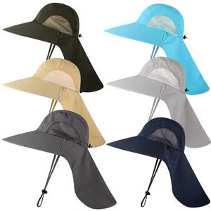 Sombrero de Pescador de Malla de Secado Rápido con Protección Solar, Diseño de Dibujos Animados, Logotipo Personalizado, Ala Ancha, para Verano, Playa y Aire Libre, para Hombre - Product Image 2