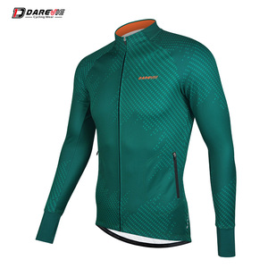 Darevie Winter Thermal Custom Jersey 2 tasche a mano con cerniere giacche da uomo abbigliamento per biciclette cappotto invernale Jersey - Product Image 3