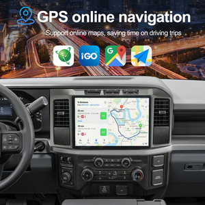 Autoradio GPS multimédia Android avec écran 13,2 pouces style Tesla, CarPlay, lecteur DVD pour Ford F250 2020-2026 - Product Image 3