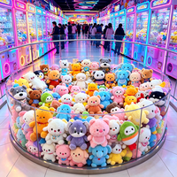 Lot en gros de jouets en peluche mixtes pour machines à griffes, animaux en peluche doux, mini peluches en gros