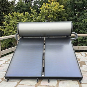 Chaudière à geyser solaire pressurisée Offre Spéciale 200L avec collecteur à plaque <span class=keywords><strong>plate</strong></span> pour un usage domestique extérieur dans les hôtels ou les maisons - Product Image 1