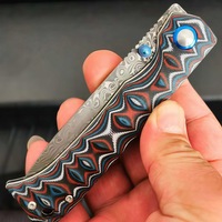 Couteau pliant de haute qualité en acier Damas VG10 à 67 couches, manche G10, lame pointue tranchante pour le camping, les activités de plein air, la tactique, le bricolage, OEM
