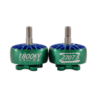 Moteur brushless HAOHENG 2207.5 Racing 4-6S 1800-2550KV à aimant permanent, 5 pouces, étanche IP54, pour drone de navigation FPV en titane