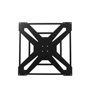 Support GPS en fibre de carbone 3K Welltop personnalisé, tissage simple, grain forgé, accessoires pour modèles d'avions, gravure CNC 001 - Product Image 1