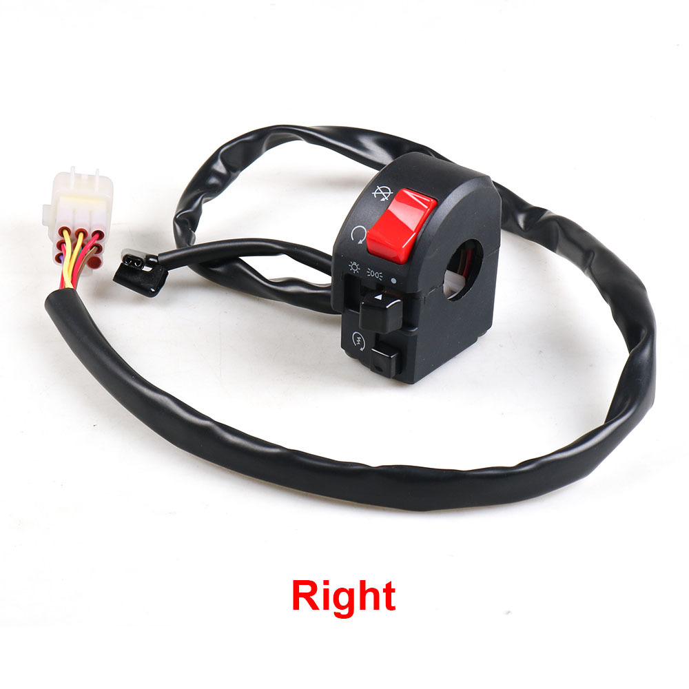 Right Side 22MM Turn Signal Electric Fog Lamp Light Start Handlebar Controller Switch Motorcycle Switches Motorbike Horn Button