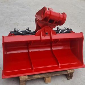 Accesorio de obras de maquinaria de construcción Cubo de inclinación giratorio hidráulico para excavadora - Product Image 5