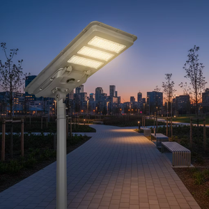 Lampadaires solaires en aluminium haute puissance, étanches IP65, pour extérieur, 200W 300W 400W 500W 600W, lampadaires solaires LED tout-en-un - Product Image 1