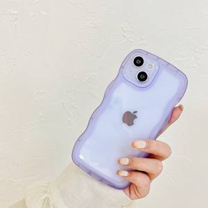 เคสโทรศัพท์สำหรับ iPhone 16 Pro 15 14 13พร้อมลายคลื่นสำหรับ iphones <span class=keywords><strong>11</strong></span>เคสโทรศัพท์ผู้หญิงแบบหยักด้านน่ารักสำหรับ iPhone 16 17 - Product Image 5