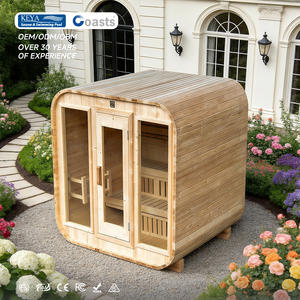 Sauna de Madera de Pino Térmico a <span class=keywords><strong>Precio</strong></span> de Mayoreo, Cabina de Sauna Exterior para el Hogar, Jardín y Bienestar, para 4 Personas - Product Image 1
