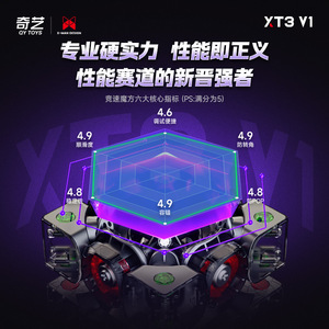Cubo de Rubik magnético Qiyi Xt3 V1 3x3, cubo de velocidad profesional para adolescentes, juguete de competición - Product Image 1