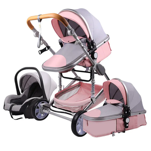 รถเข็นเด็กแบบคลาสสิกรถเข็นเด็กแบบ3 in 1นุ่มสบายภูมิทัศน์สูง - Product Image 2