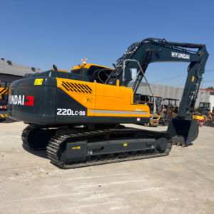 เครื่องขุดไฮดรอลิกตีนตะขาบ22ตันเครื่องขุดฮุนได R220LC 9S ได้รับการดูแลอย่างดีสำหรับงานก่อสร้างถนนและงานดิน - Product Image 1