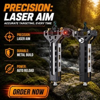 Nouveau lance-pierre automatique 2026 avec viseur laser, corps en ABS, clip en alliage, poulie en acier inoxydable - Utilisation extérieure, Fantasy & Sci-Fi