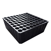 Plateau de semis en plastique alvéolé 50, 72, 128, 200 cellules, plateau de germination PS pour serre et pépinière de légumes