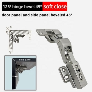 125 Degree Zinc Alloy <b>Cabinet</b> Hinge with 45 Degree Begonia Special Bevel Soft Close for Kitchen and Living Room <b>Corner</b> <b>Cabinets</b> - Product Image 2