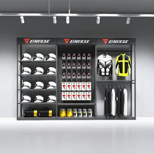 Support d'affichage de vêtements pour moto en métal double face anti-rouille de luxe YiSheng Hall avec taille personnalisable - Product Image 5