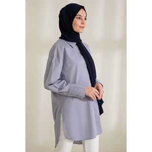 Medina Silk <b>Shawl</b> <b>Navy</b> <b>Blue</b> Long Women's Scarf Elegant Style - Product Image 1