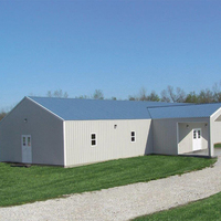 Structure en acier préfabriquée vache ferme étable laitière lumière Structure en acier cadre entrepôt métal bâtiment pôle grange Kit