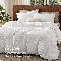 Draps de lit d'hôtel OEM d'usine, taille king et queen, 100% coton, taies d'oreiller super douces, ensemble de housse de couette pour usage domestique et hôtelier