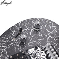 Guitare électrique 6 cordes, corps en tilleul, touche en palissandre indonésien, micros HSH, fabricant OEM