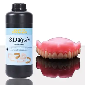 Presisi Tinggi Tanpa Racun Warna Merah Muda LCD DLP Printer Dental 3D Dental Resin