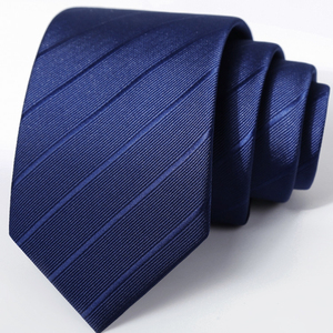 Business <strong>Men</strong> Silky Neck Tie Fashion Retro Classic Hand Tie Woven Jacquard Strip Dot Luxury Navy <strong>Neckties</strong> With Logo for <strong>Men</strong> - Product Image 1