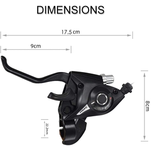 Cambio Delantero Duradero para Bicicleta de Montaña/Carretera, Aluminio, 7/8/21/24 Velocidades, Negro, Colorido, Mediano - Product Image 3