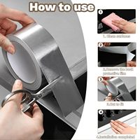 Etiquetas de Embalaje, Cinta de Aluminio de Alta Temperatura, Protección Contra Interferencia Electromagnética, Cinta de Aluminio para Protección Eléctrica