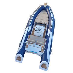 Gommone RIB 480 in Hypalon/PVC con Scafo in Fibra di Vetro, Barca Gonfiabile per Pesca e Divertimento Acquatico - Product Image 3
